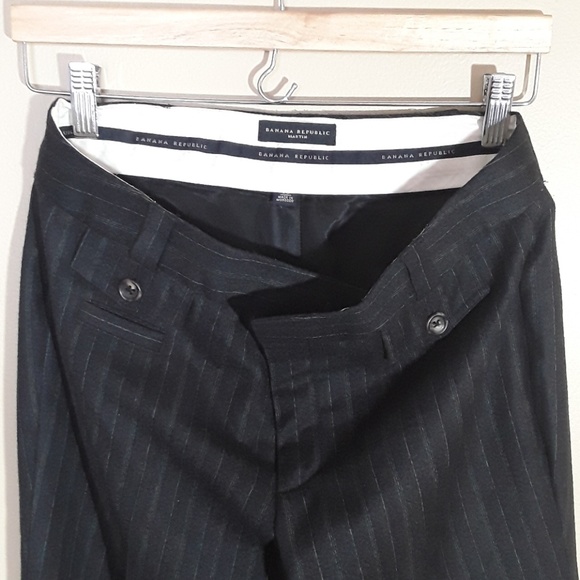 Banana Republic charcoal pin striped wool pants - Picture 5 of 5